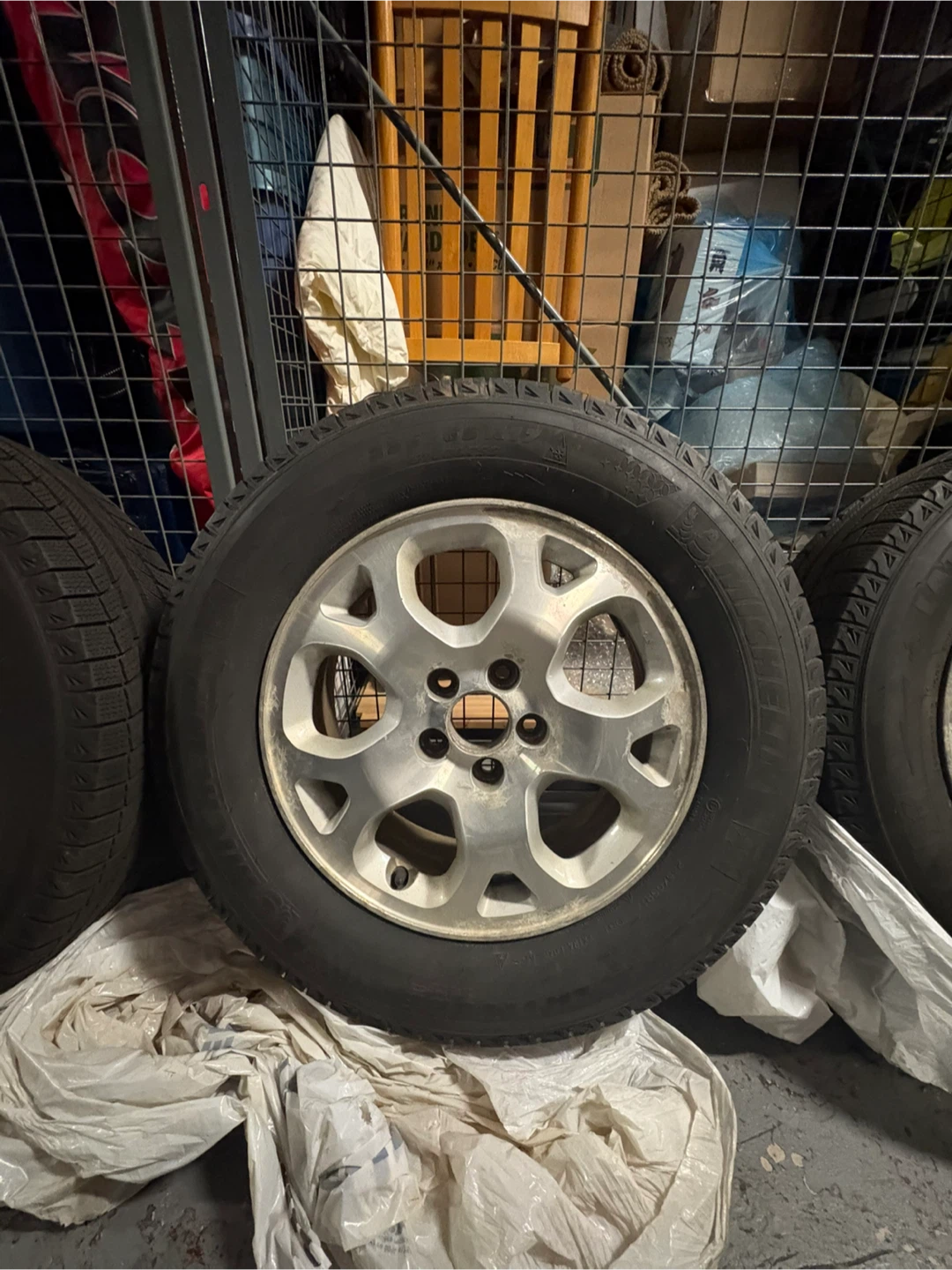 4 Winter Rims + Tires ( 235/65R17) - Decent Tread Left - photo 5