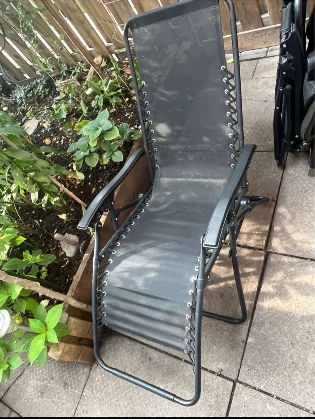 Outsunny Zero Gravity Lounge Chair - Black thumbnail