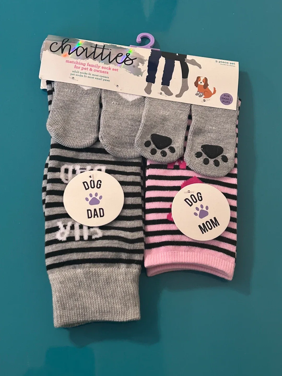 🐶NEW Matching Dog Mom & Dog Dad Sock Set + Pet Socks