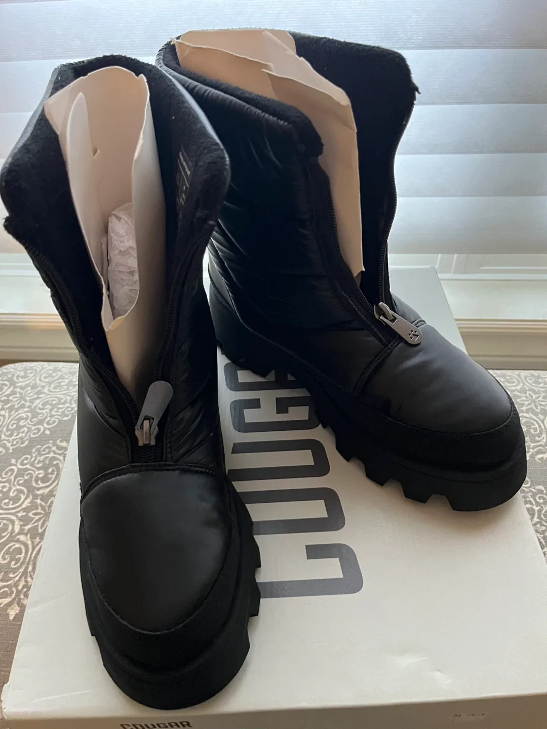 New Cougar Black Waterproof Winter Boots image indicator(4)