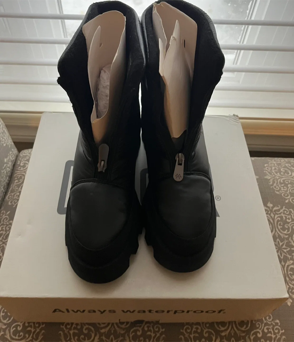 New Cougar Black Waterproof Winter Boots image indicator(3)
