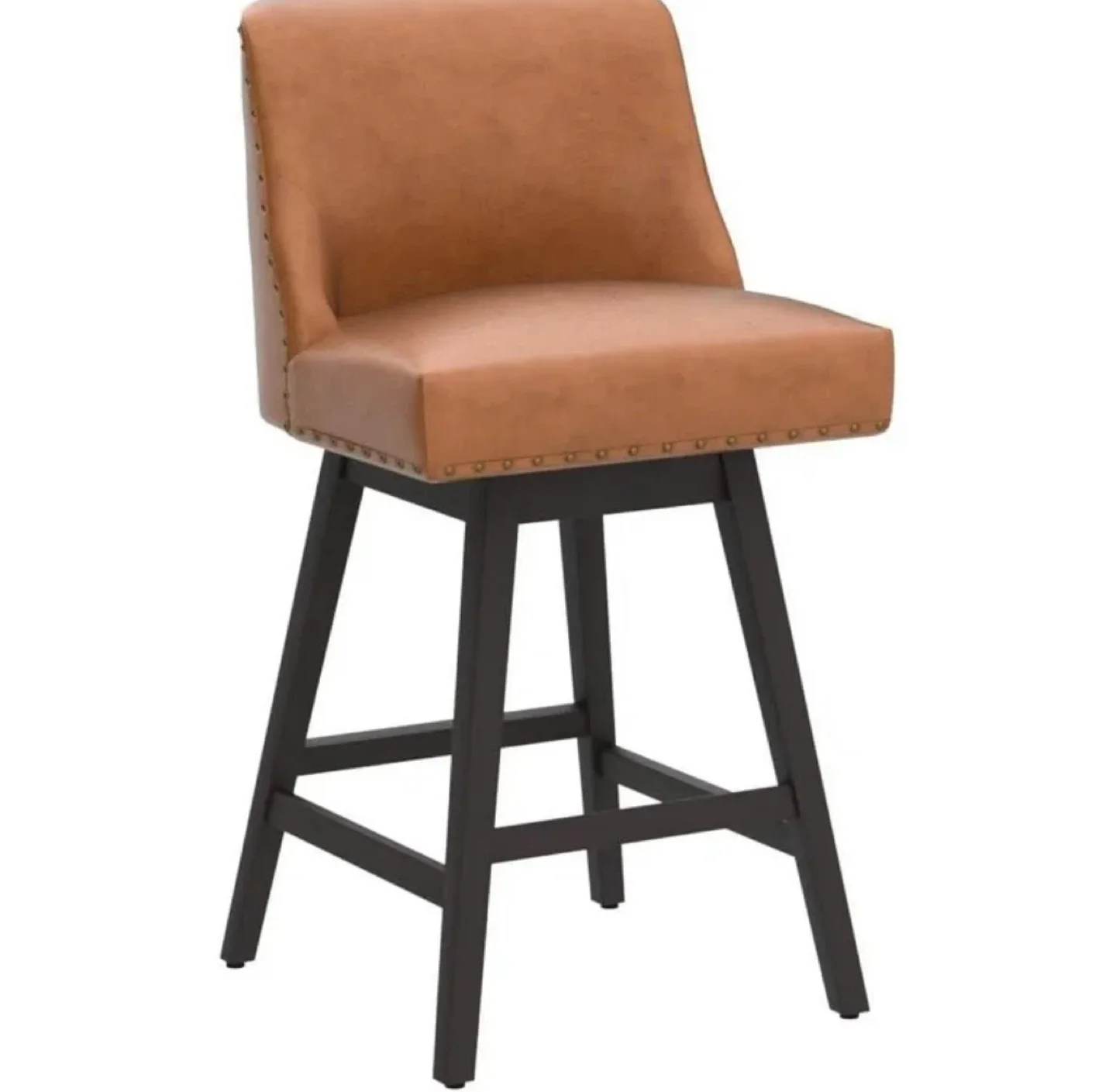 Yellowish-Brown Swivel Bar Stool image indicator(4)
