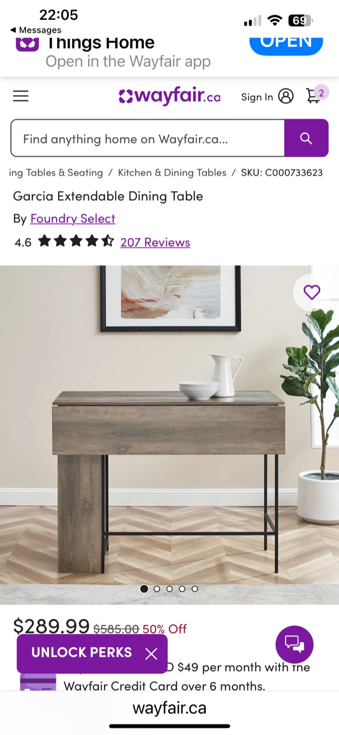 Foundry Select Garcia Extendable Oak Coloured Dining Table - photo 3