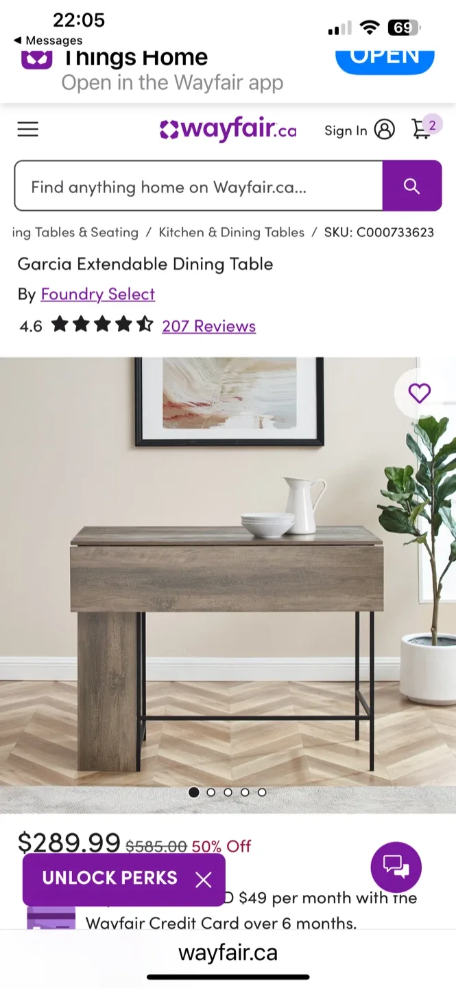 Foundry Select Garcia Extendable Oak Coloured Dining Table image indicator(3)