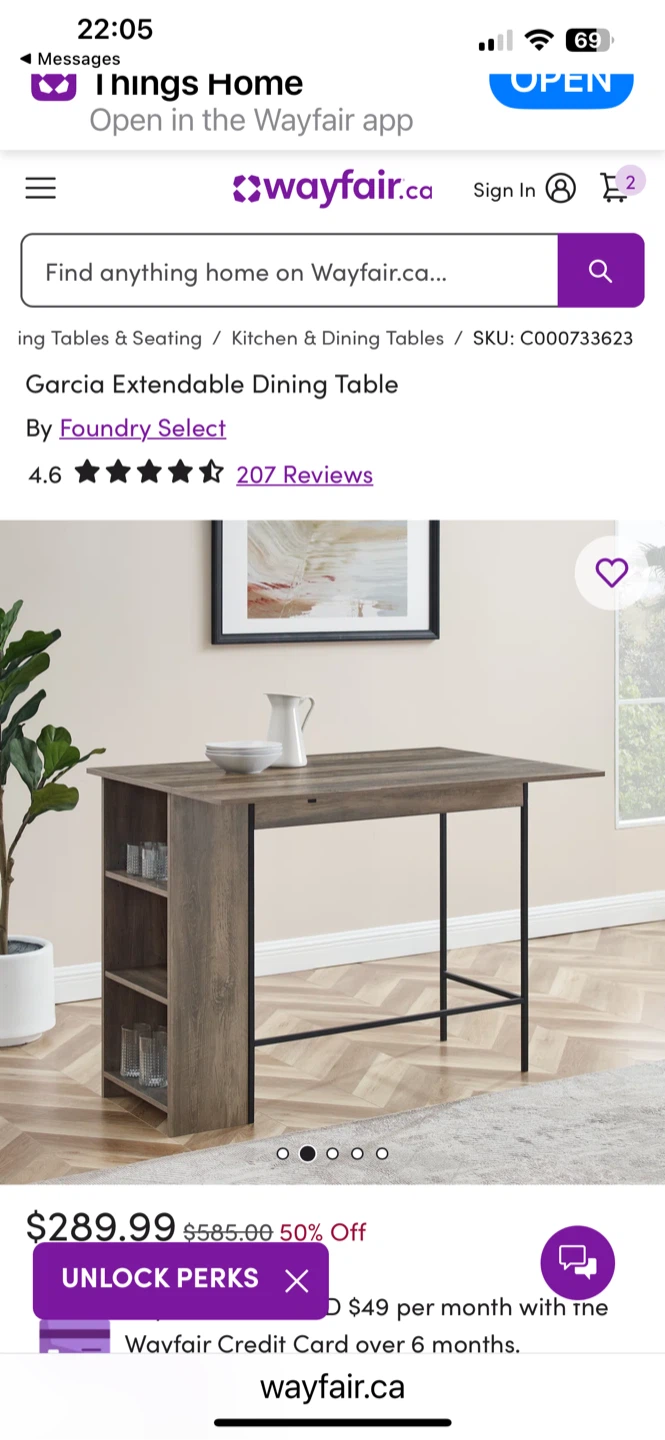 Foundry Select Garcia Extendable Oak Coloured Dining Table