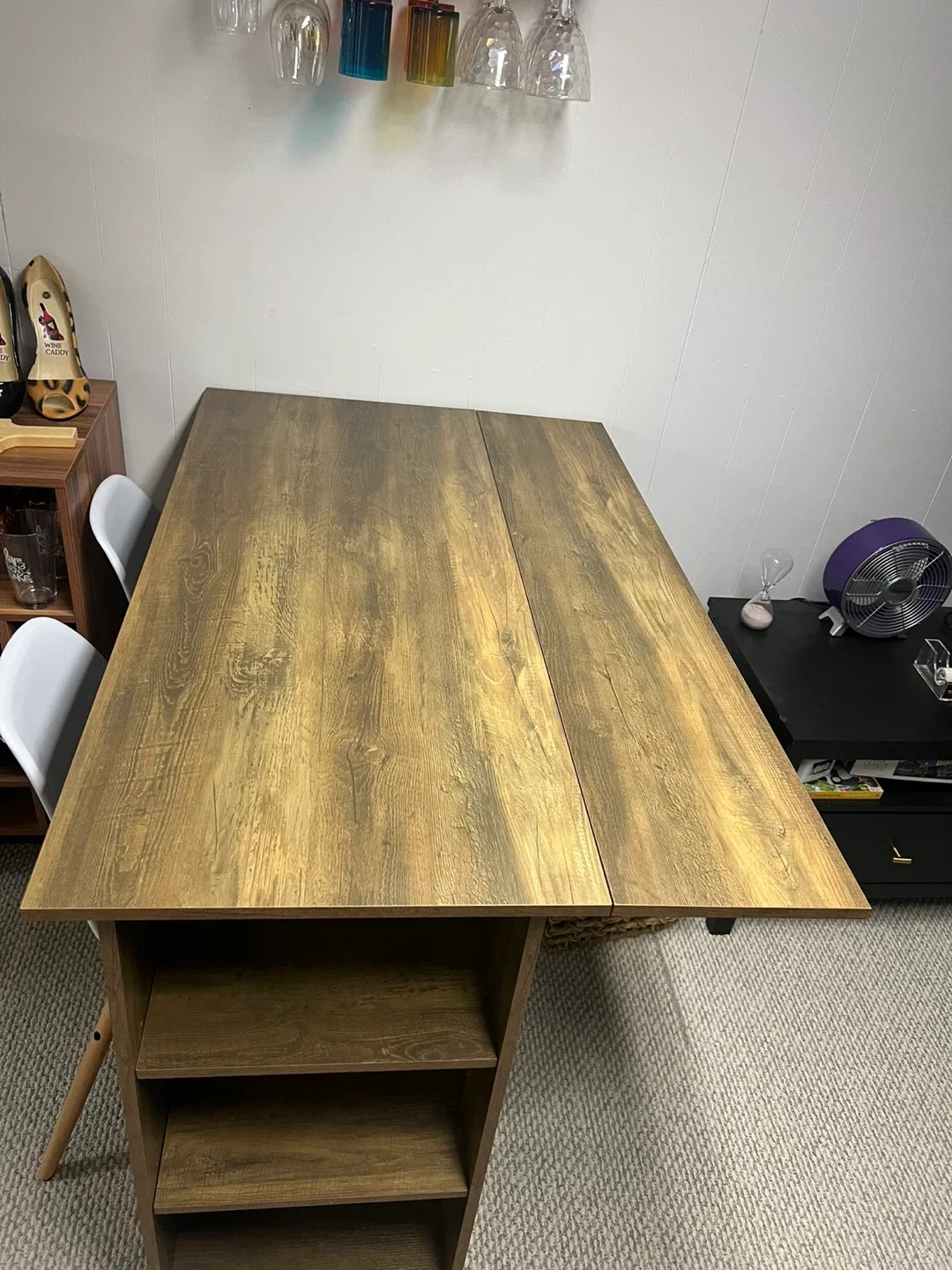 Foundry Select Garcia Extendable Oak Coloured Dining Table image indicator(6)