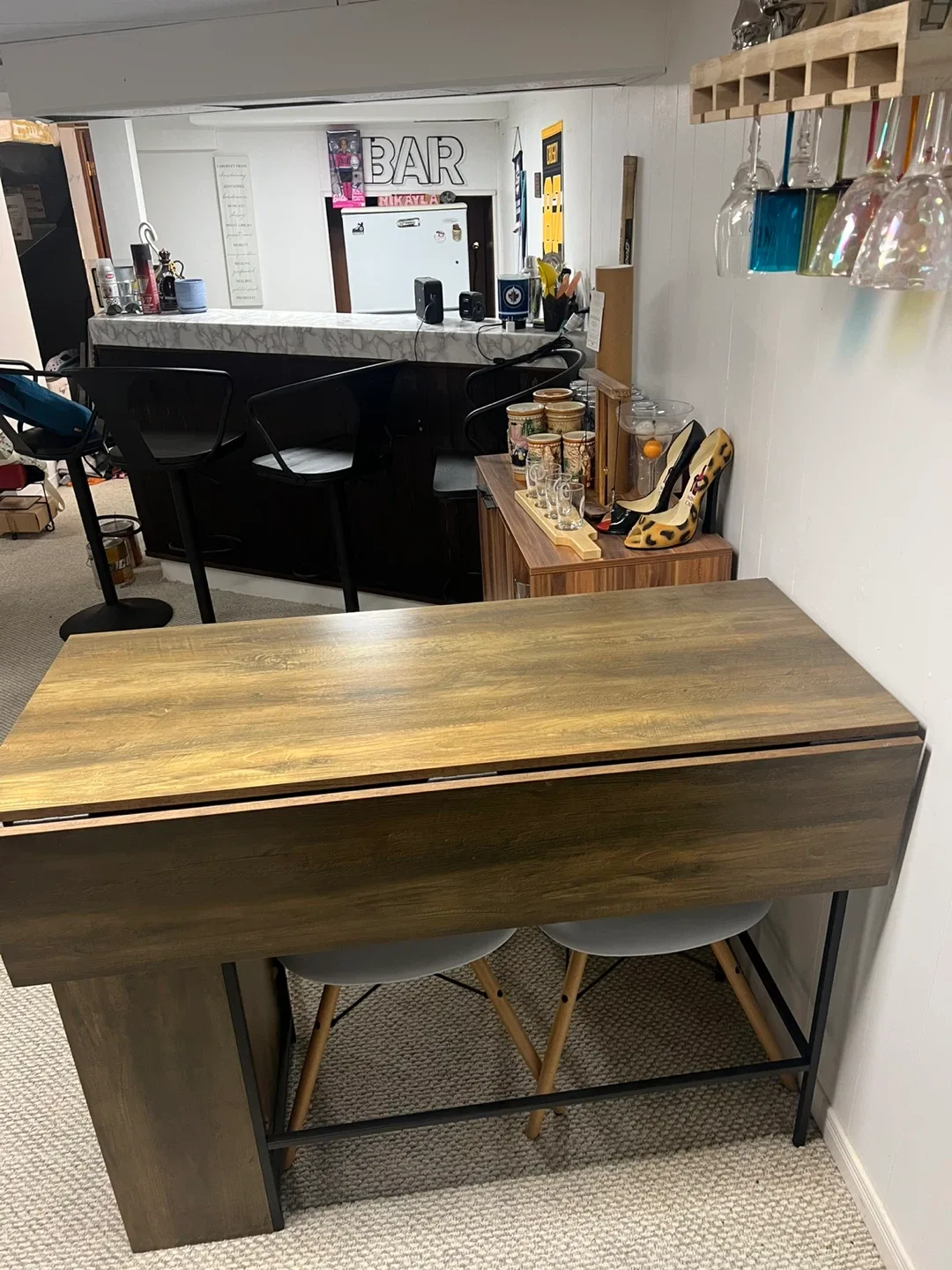 Foundry Select Garcia Extendable Oak Coloured Dining Table image indicator(5)