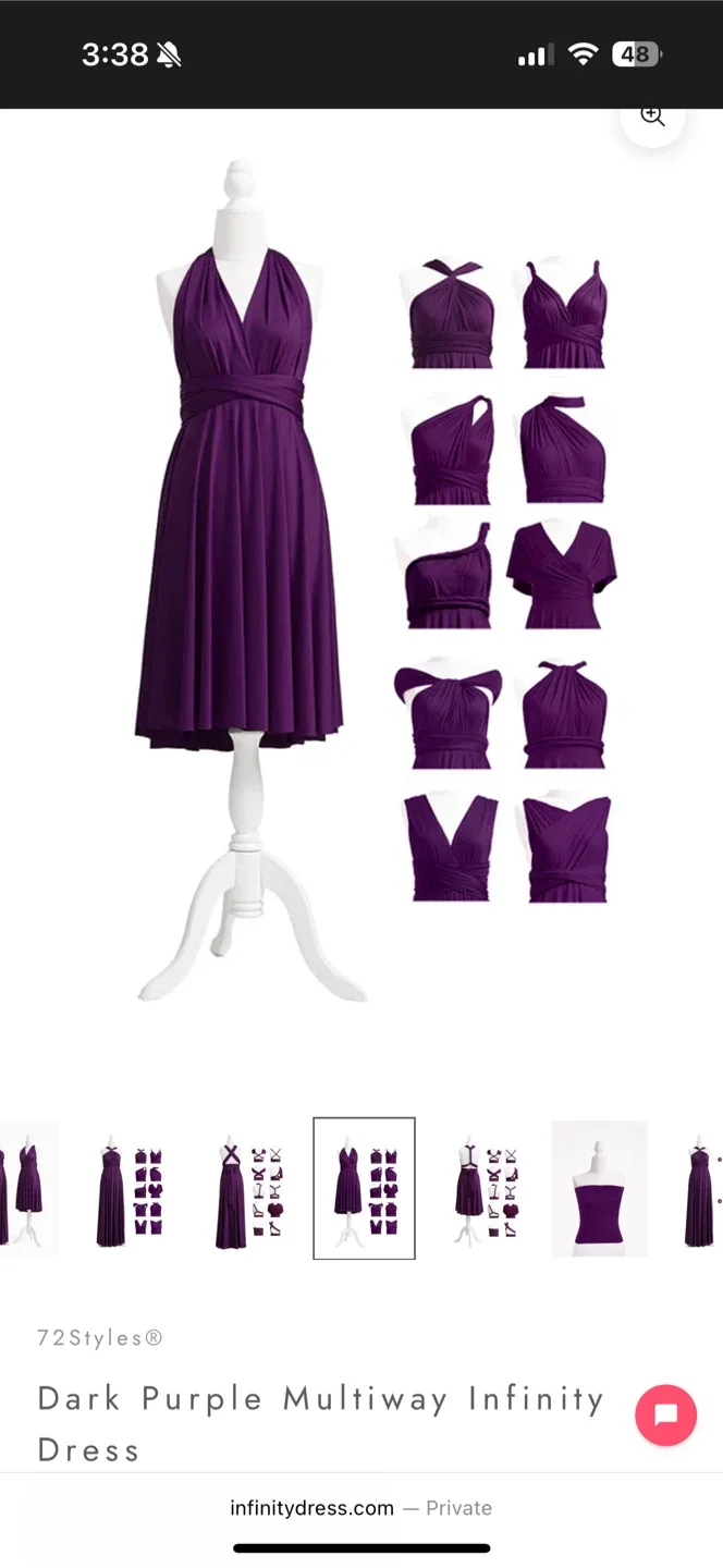 Dark Purple Multiway Infinity Dress image indicator(2)