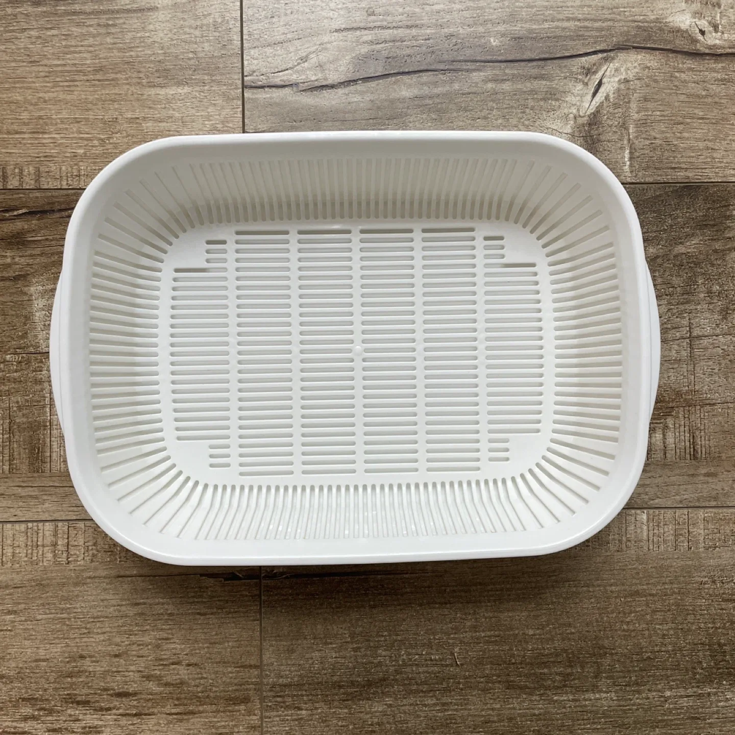 White Plastic Kitchen Colander Bowl Set image indicator(2)