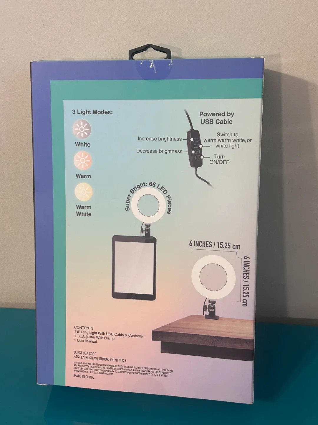 ⚡️NEW iJoy AURA 6” Clip-On Ring Light – 3 Light Modes image indicator(2)