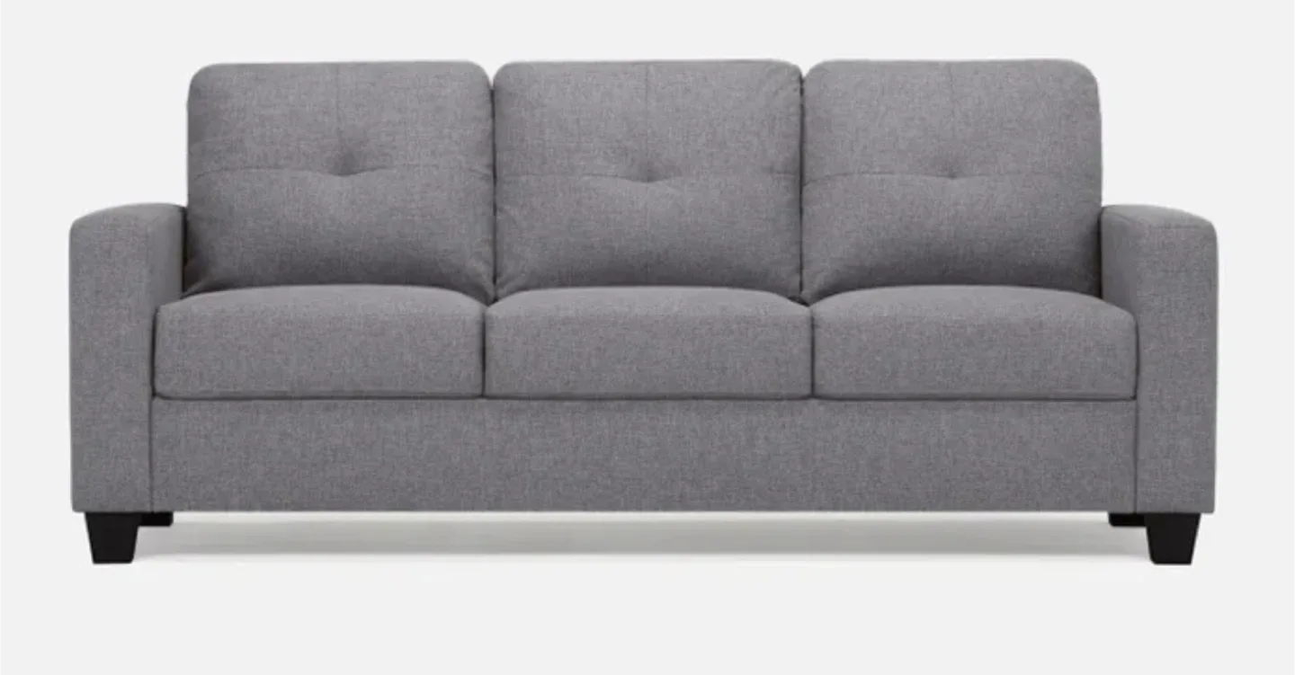 Grey Three-Seat Sofa - Like New! image indicator(3)