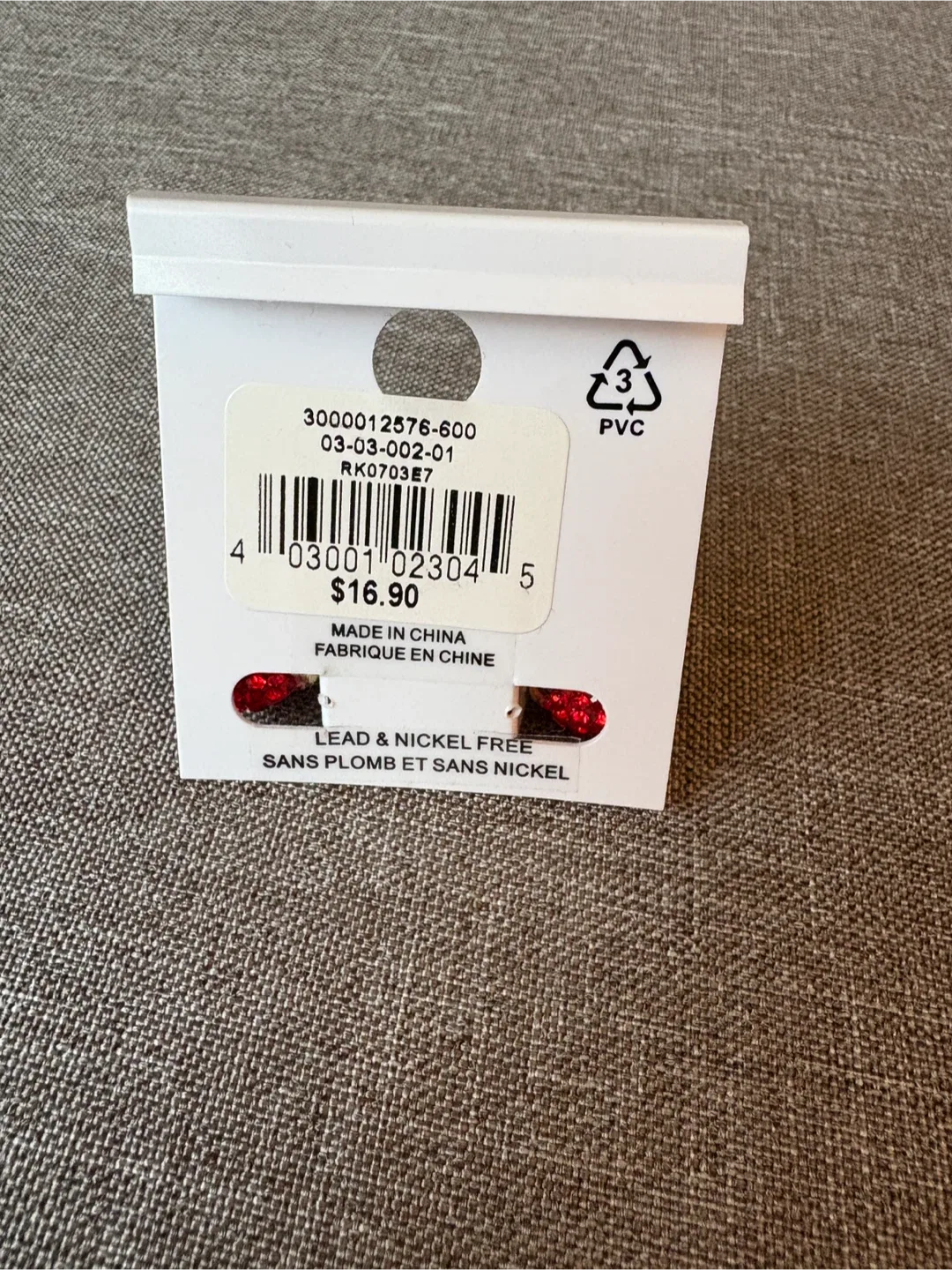 Ricki's Red Earrings - New!