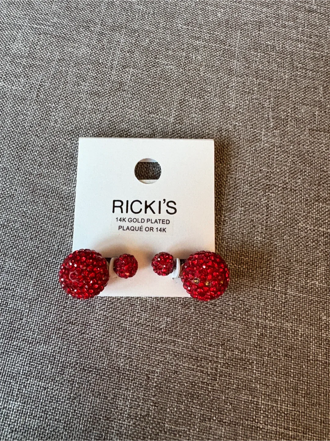 Ricki's Red Earrings - New! image indicator(2)