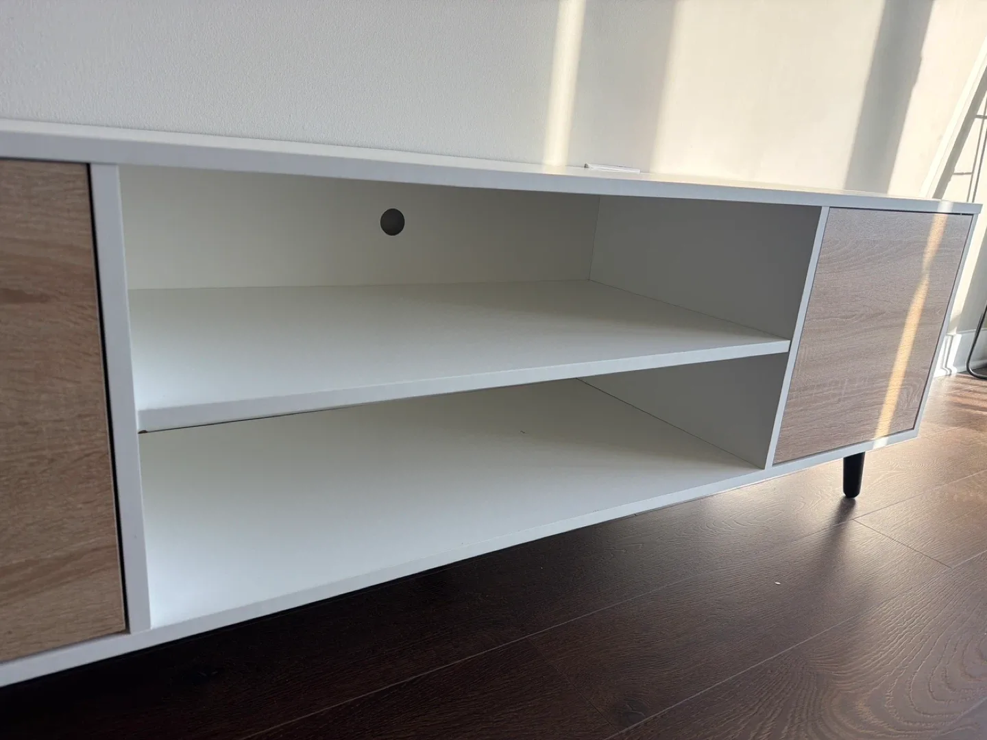 White & Wood TV Stand image indicator(4)