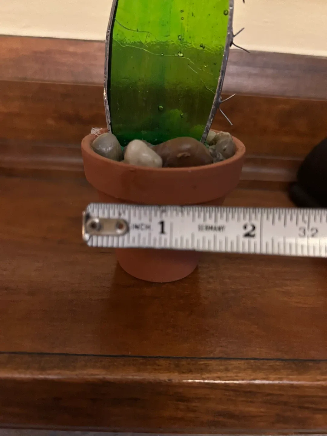 $3 Small cactus succulent stained glass pot plant Knick knack image indicator(3)