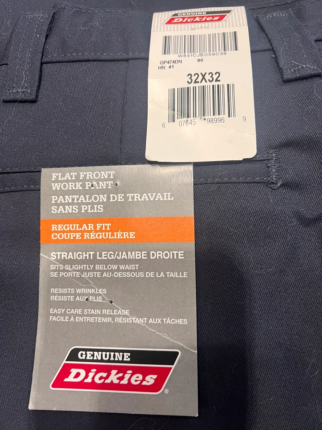 Genuine Dickies Flat Front Work Pants