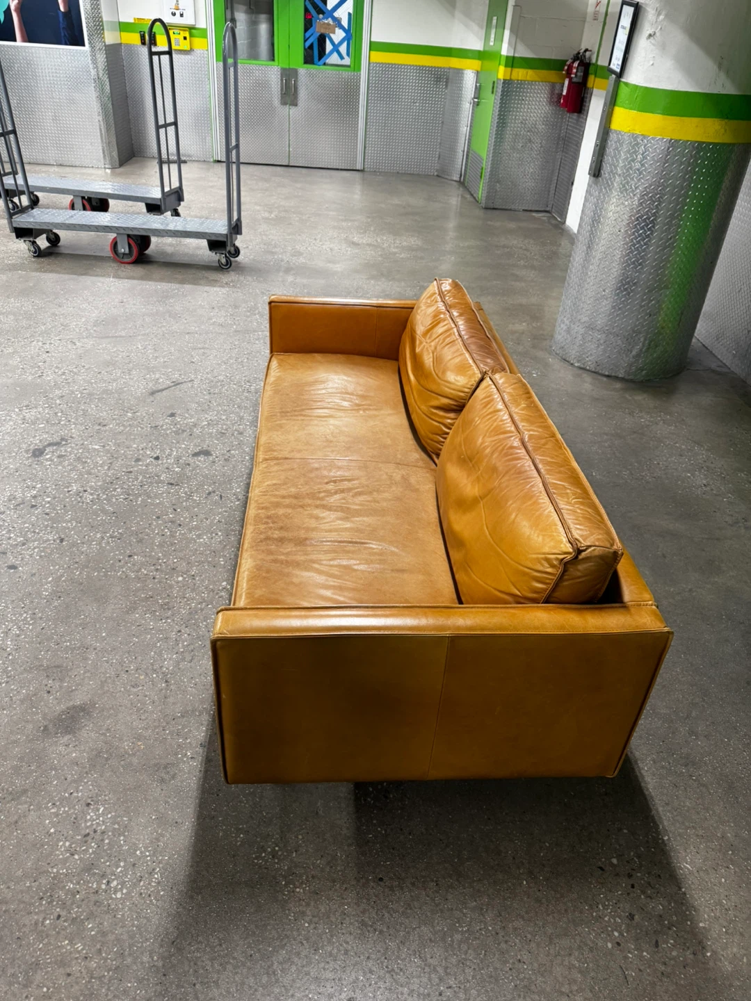 West Elm Axel Leather Sofa -Free Delivery - photo 5