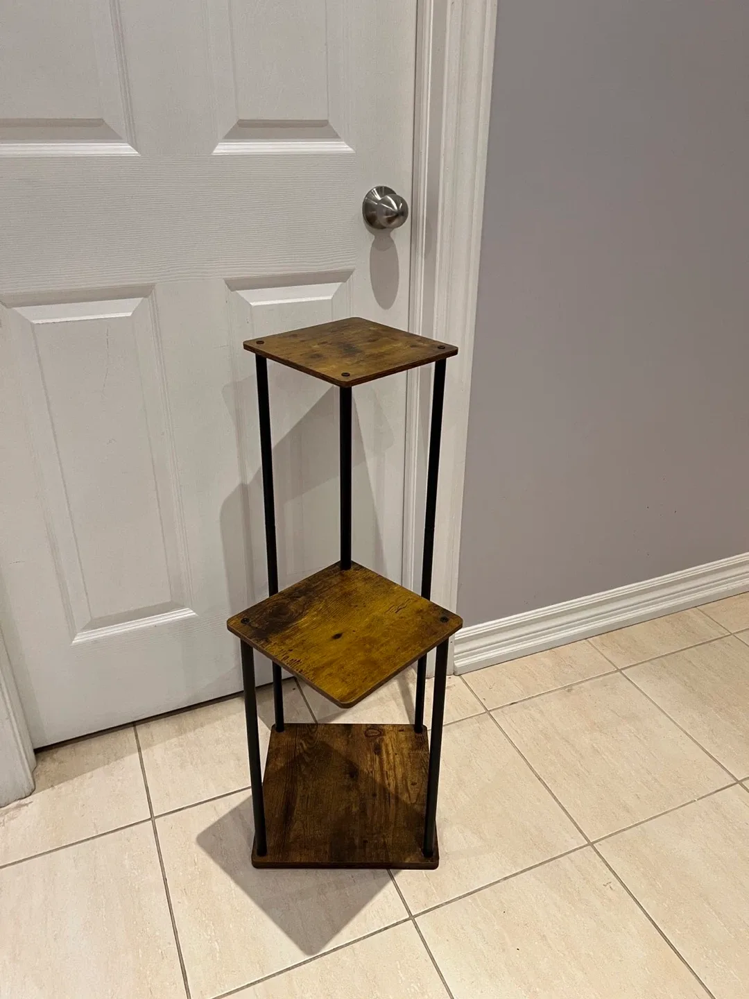 Brown Wood Plant Stand image indicator(4)