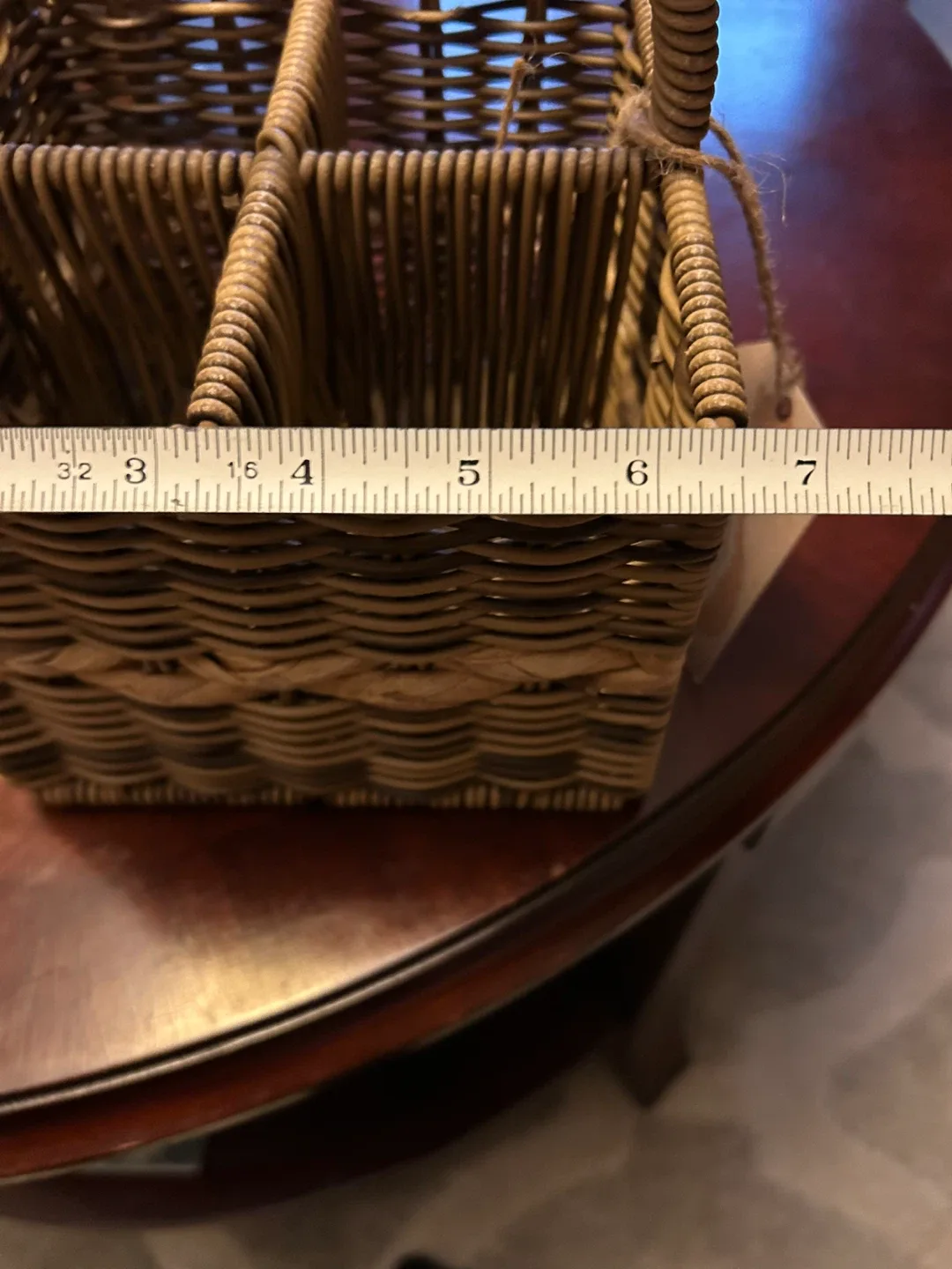 Basket small 4 sections bathroom makeup storage image indicator(4)