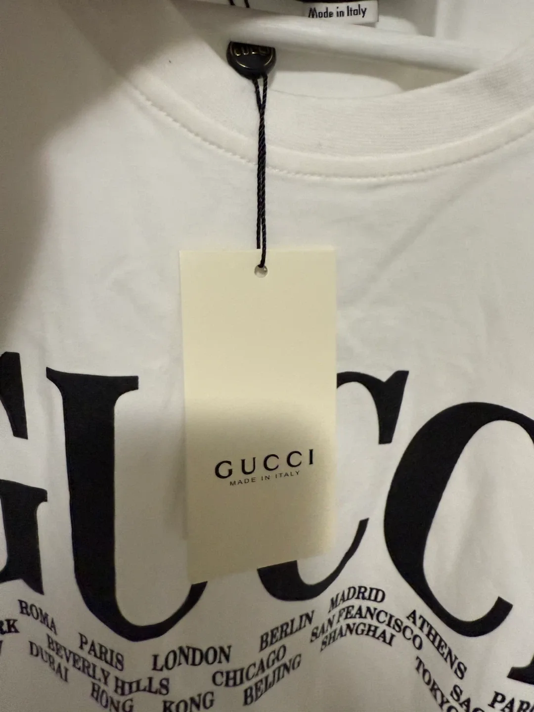 New Gucci White Graphic T-Shirt image indicator(4)
