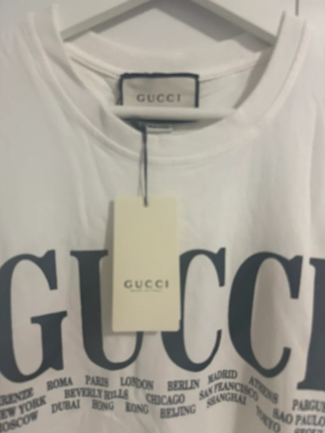 New Gucci White Graphic T-Shirt image indicator(2)