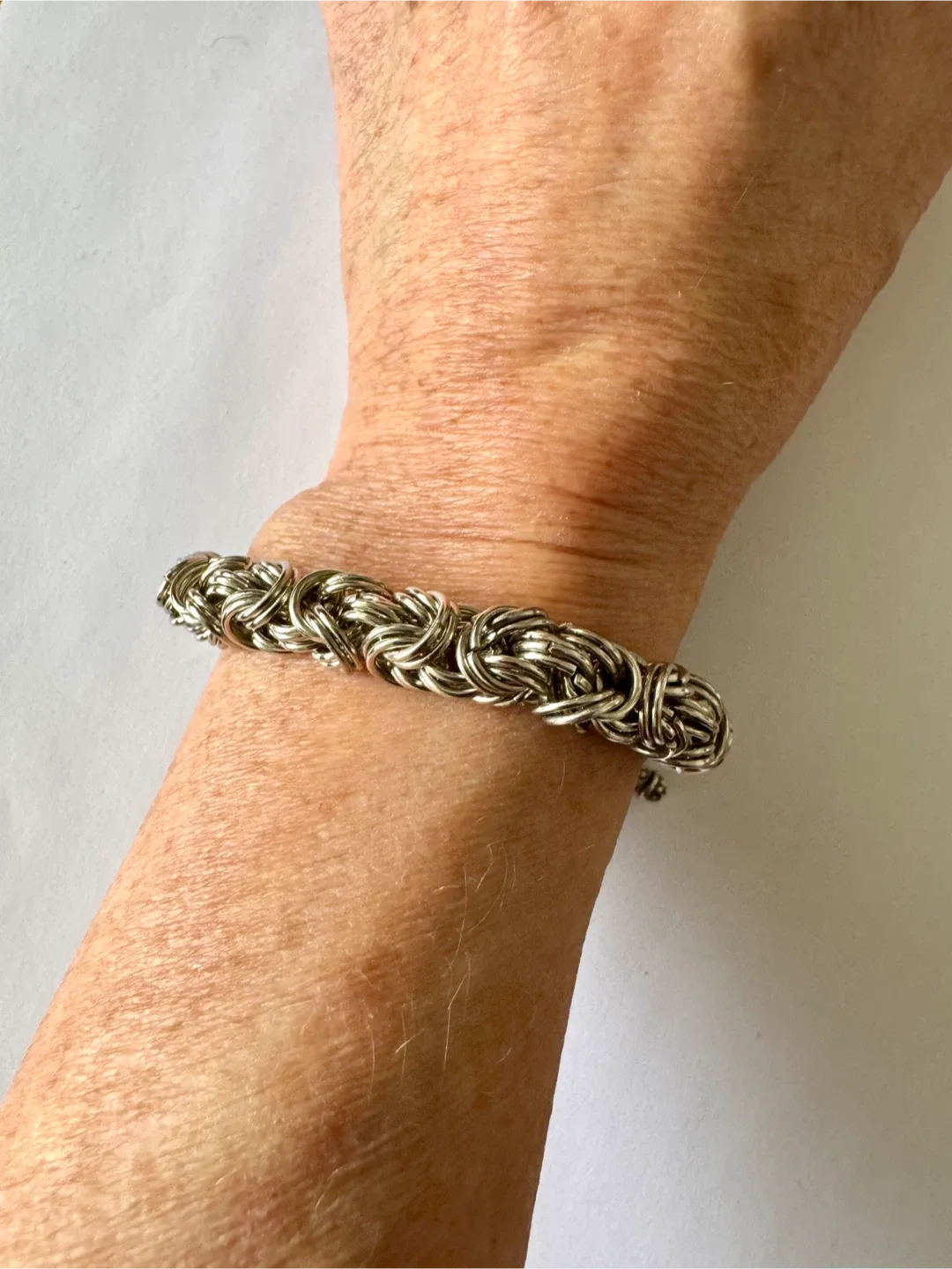 Sterling Silver Celtic Style Chain Bracelet image indicator(5)