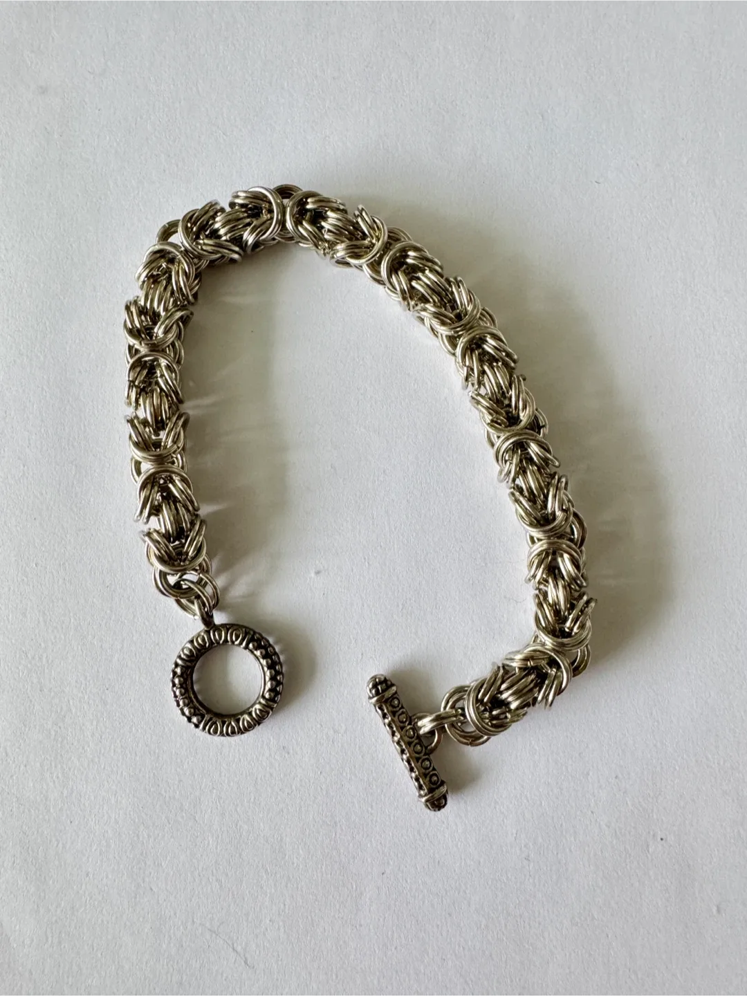 Sterling Silver Celtic Style Chain Bracelet image indicator(3)