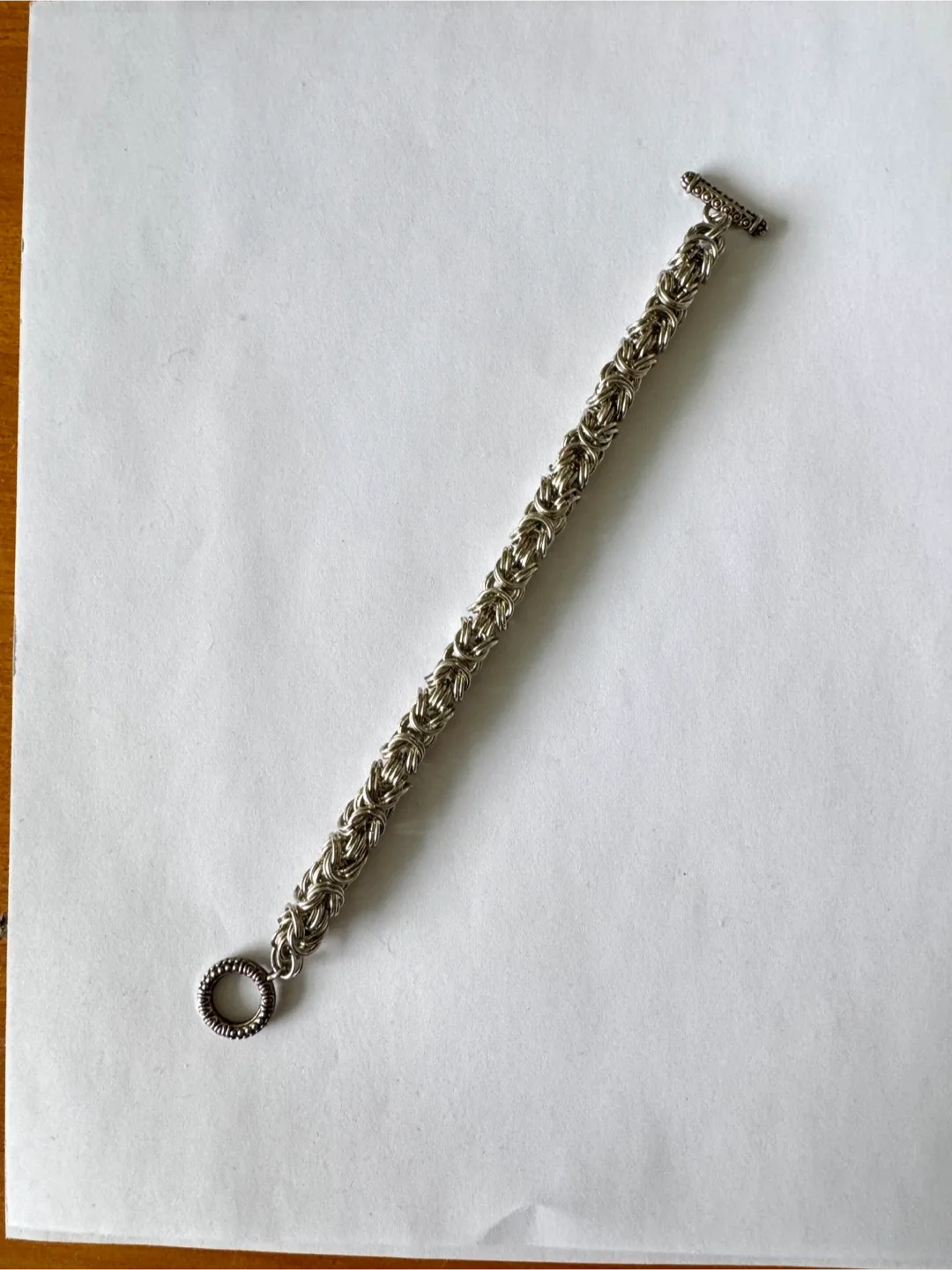 Sterling Silver Celtic Style Chain Bracelet image indicator(6)