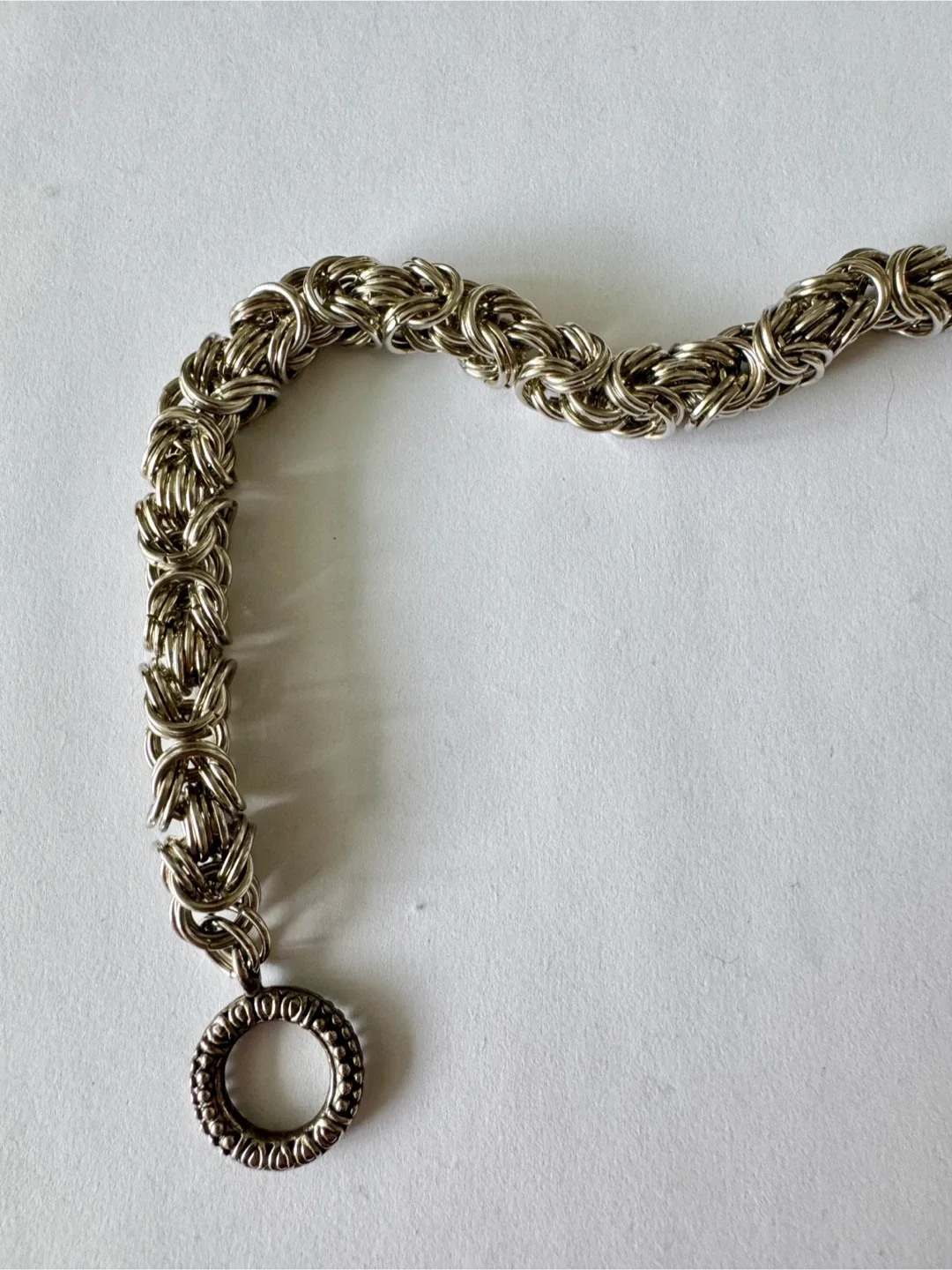 Sterling Silver Celtic Style Chain Bracelet image indicator(7)