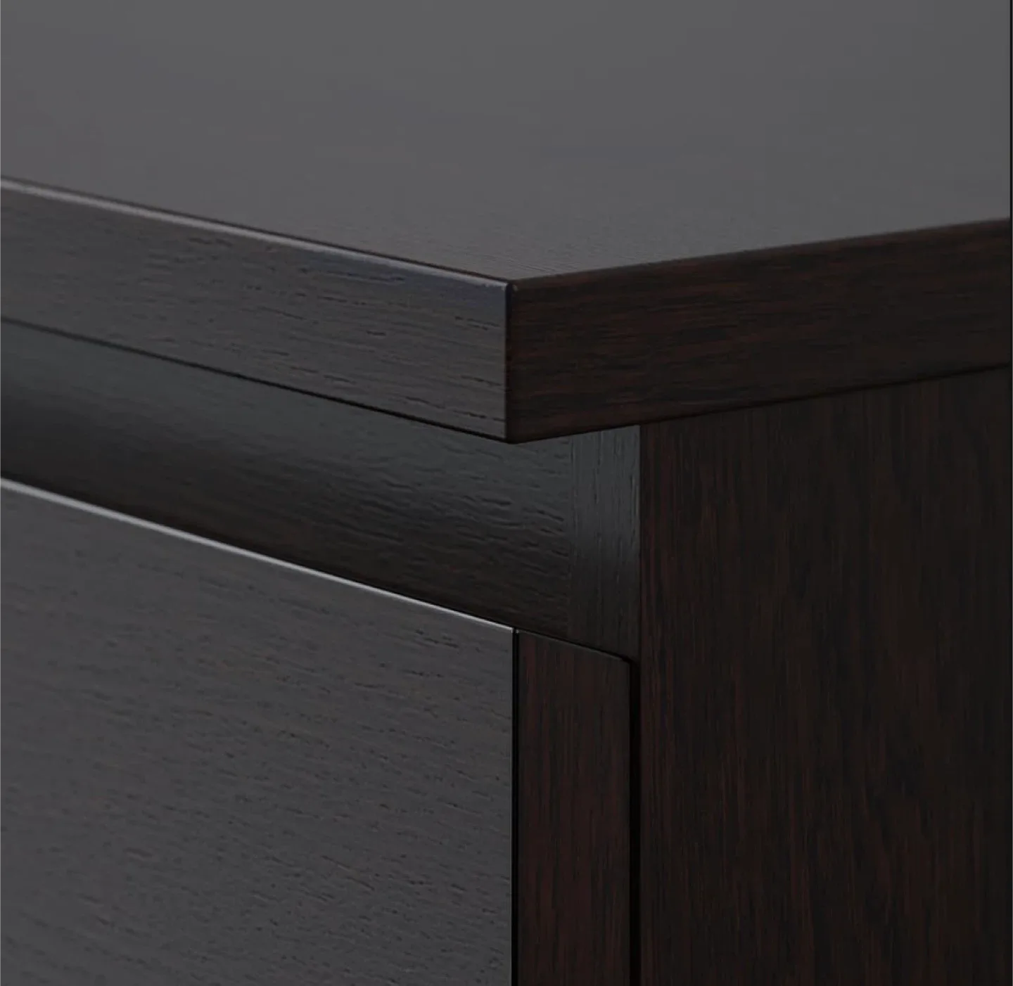 IKEA Malm Black Nightstabd (2) image indicator(3)