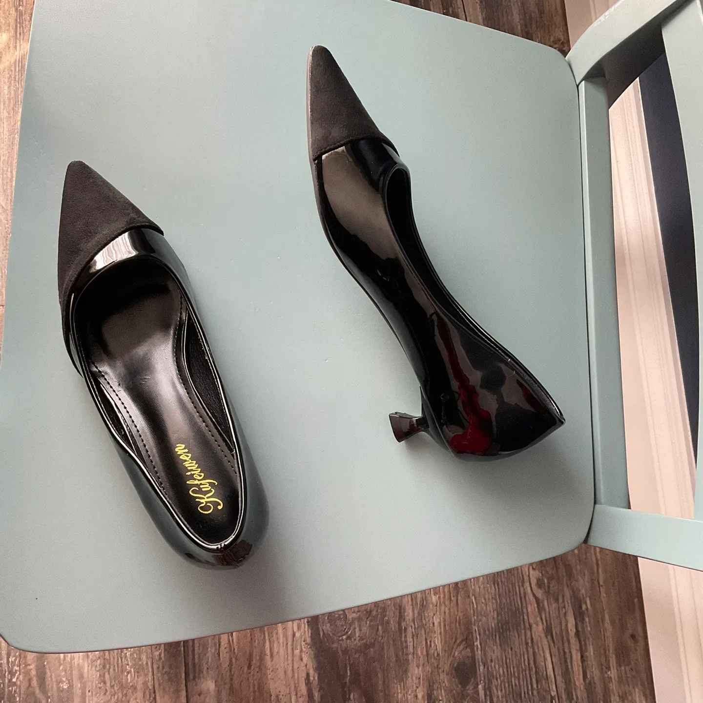 Ladies Black Heels, Size 71/2