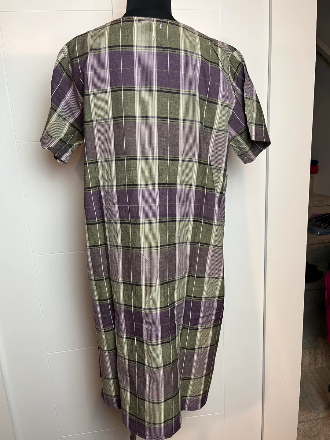 Pyunosso Plaid Dress - Size M - photo 2