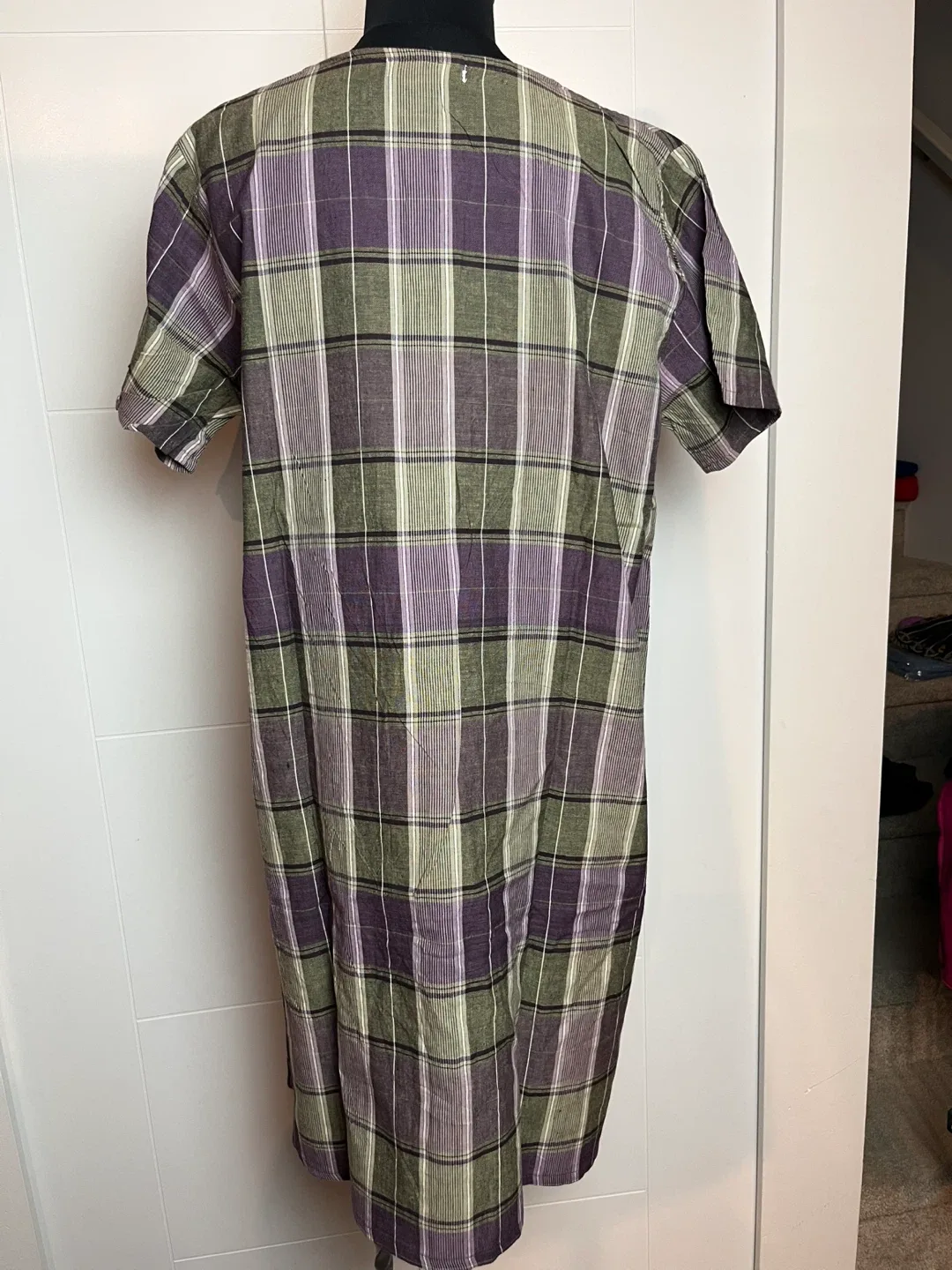 Pyunosso Plaid Dress - Size M image indicator(2)