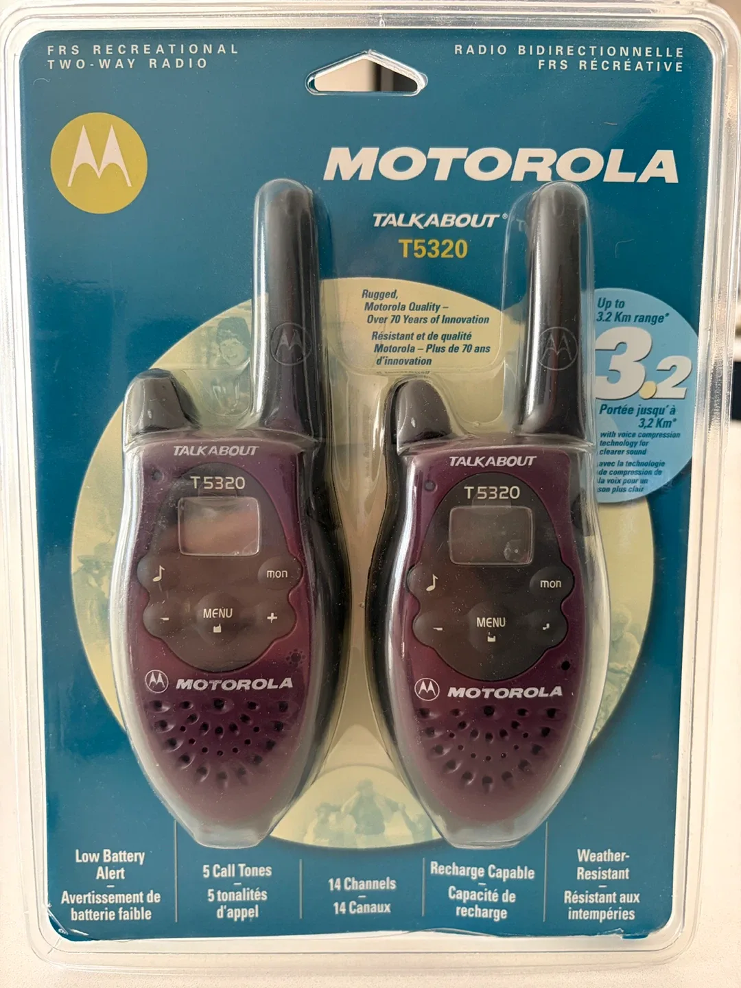 Motorola T5320 Talkabout 2-radios - preowned image indicator(7)