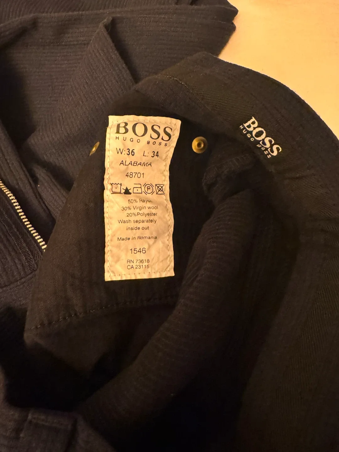 Hugo Boss Alabama Pants W36 L34 image indicator(3)