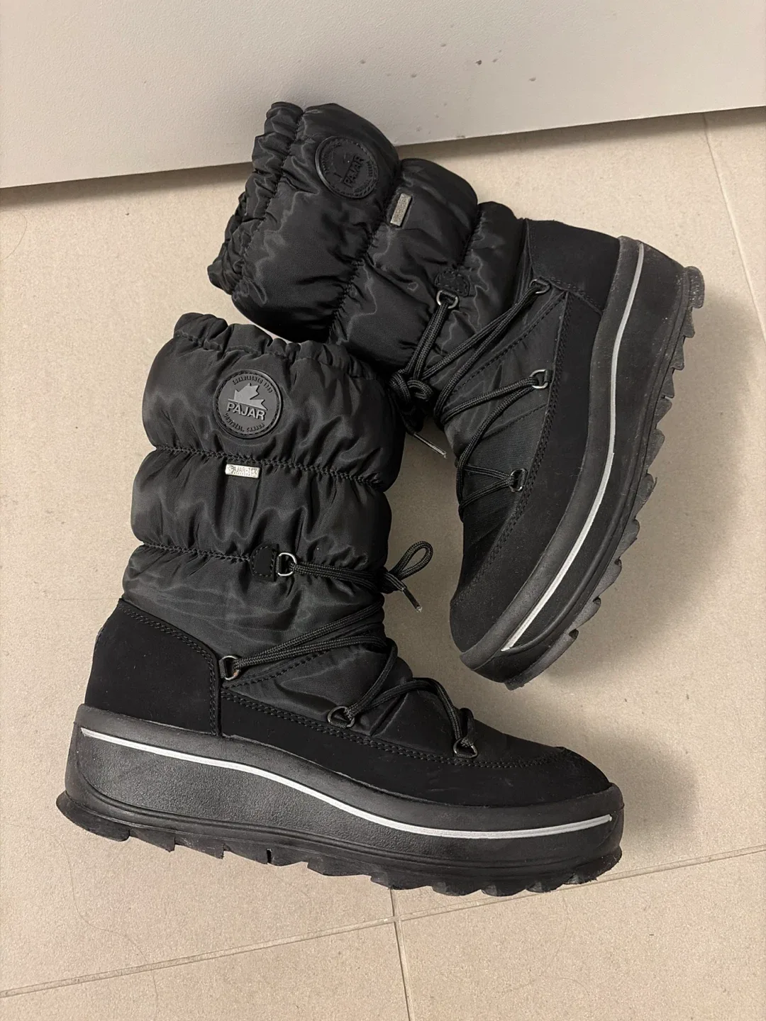 Pajar Black Winter Boots size 9-9.5