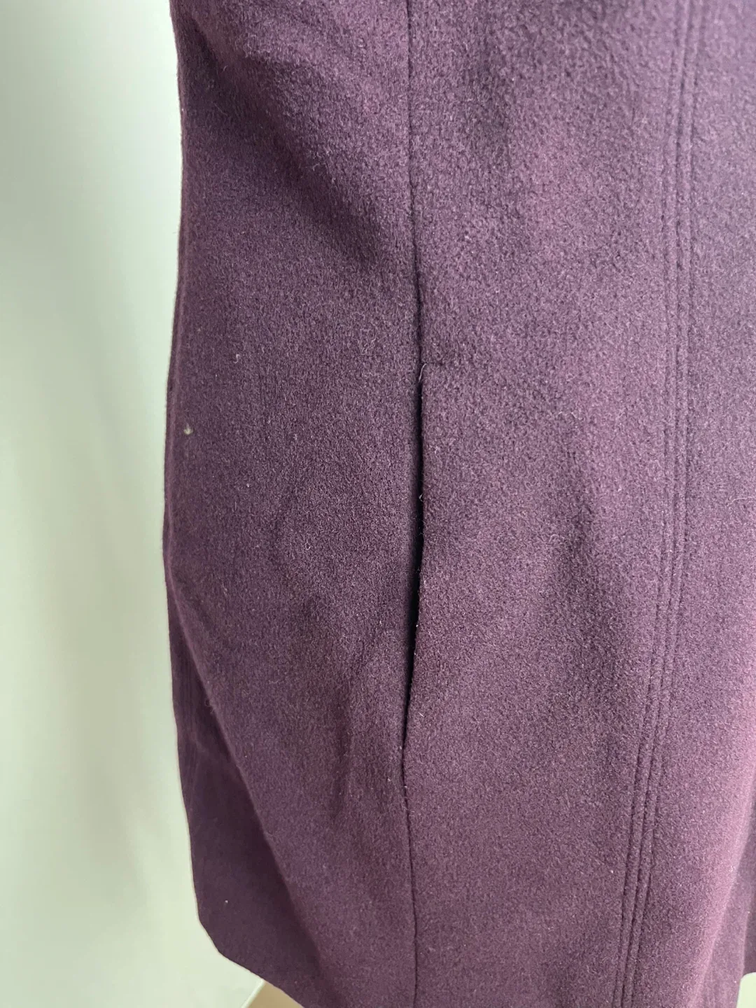 Purple Wool Blend Coat (Size Medium) image indicator(3)