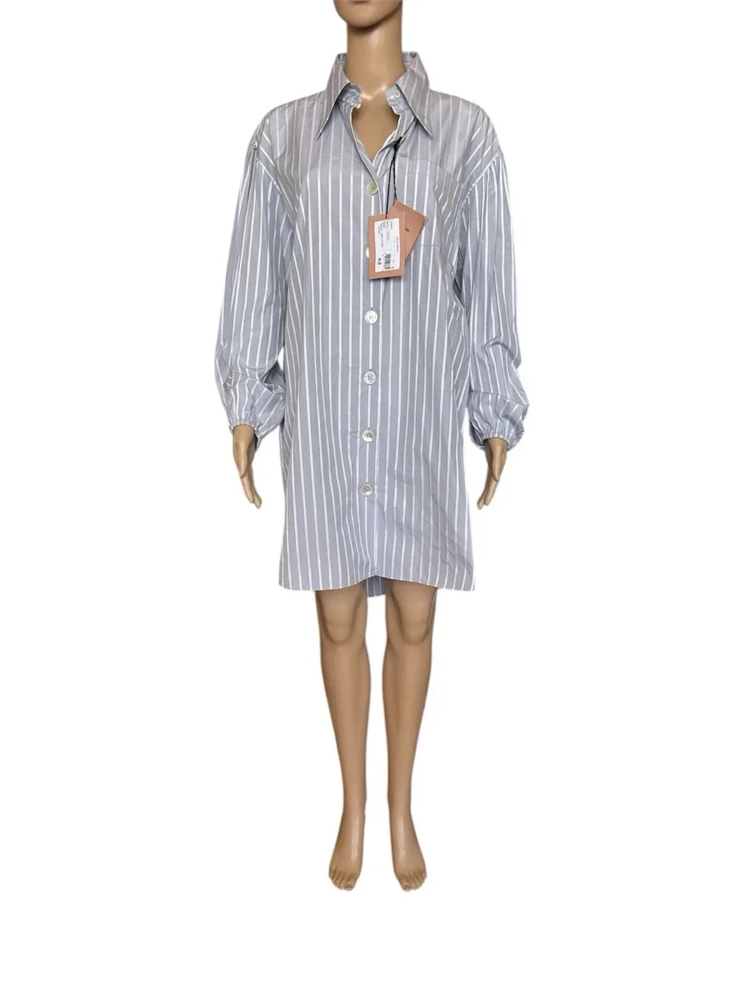Miu Miu Striped Shirt Dress - Size 38