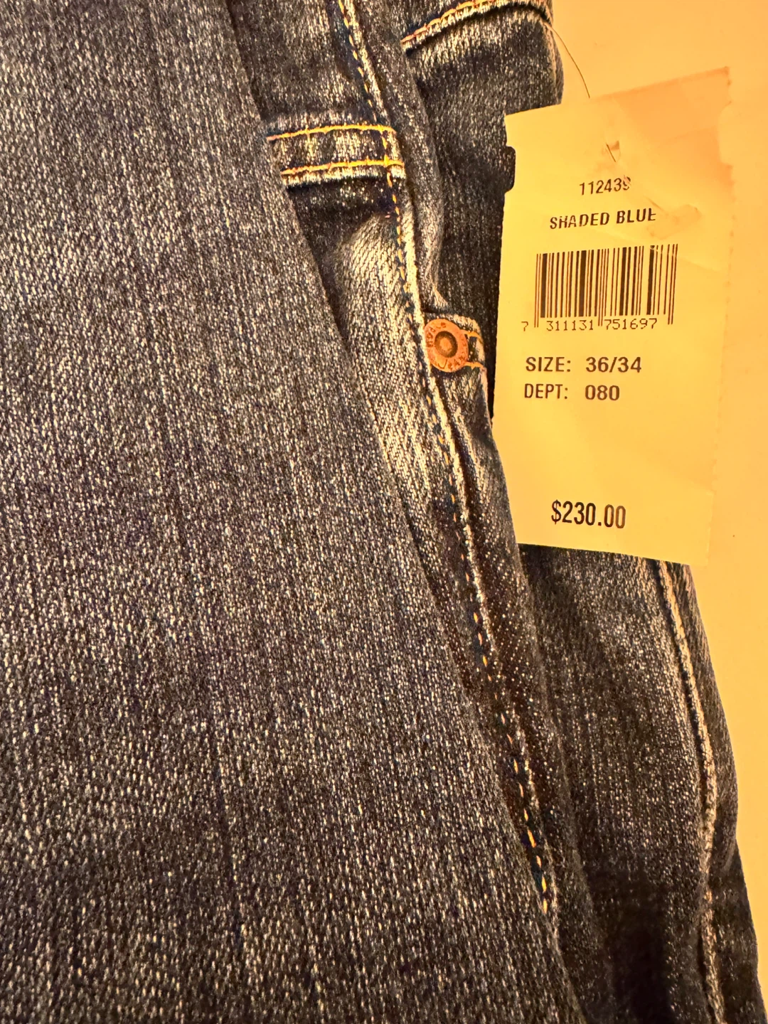 Nudie Jeans Shaded Blue Size 36/34