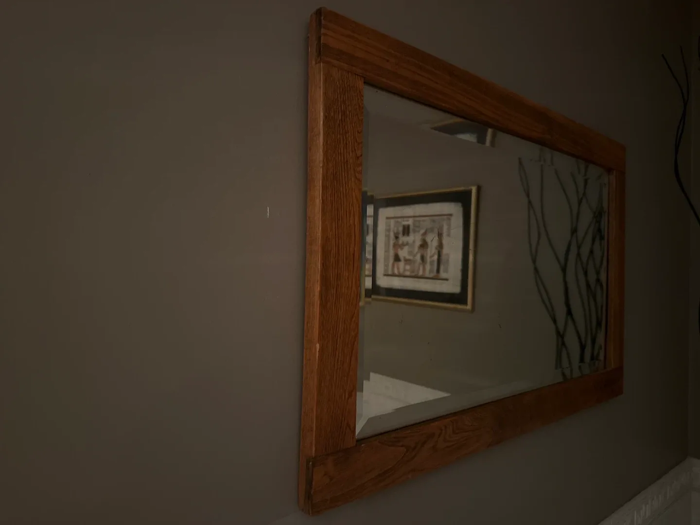 Wood Framed Wall Mirror