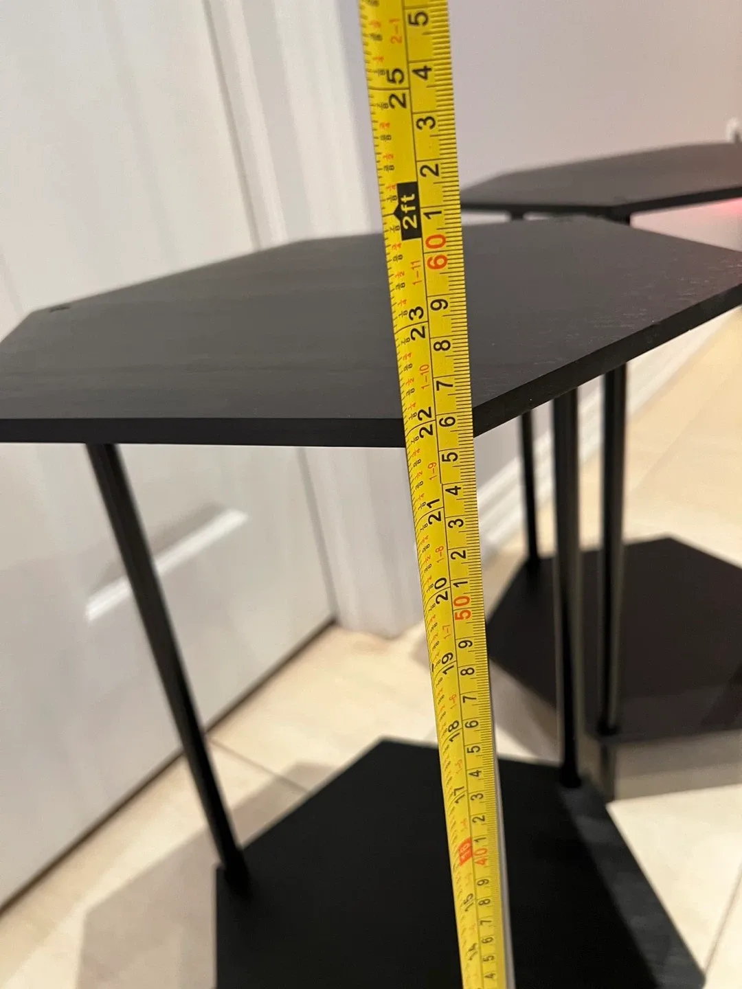 Set of 2 Black Hexagon Side Tables image indicator(6)