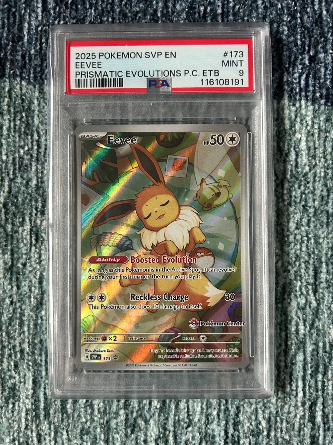 PSA Graded Eevee Pokemon Card #173