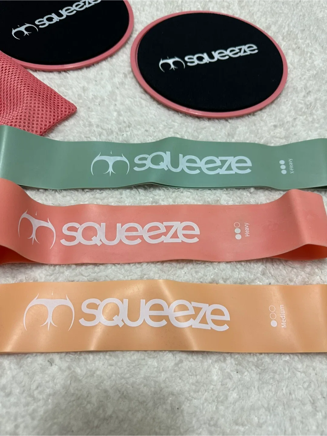Squeeze Exercise Sliders and Resistance Bands Set image indicator(3)