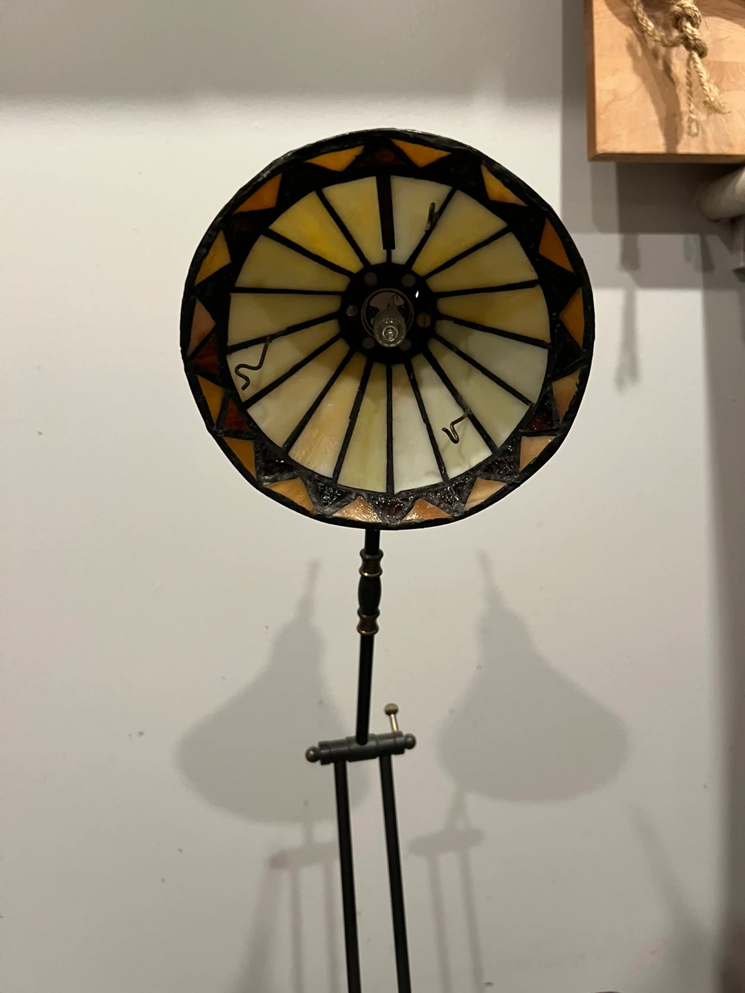 Vintage Stained Glass Table Lamp - photo 2