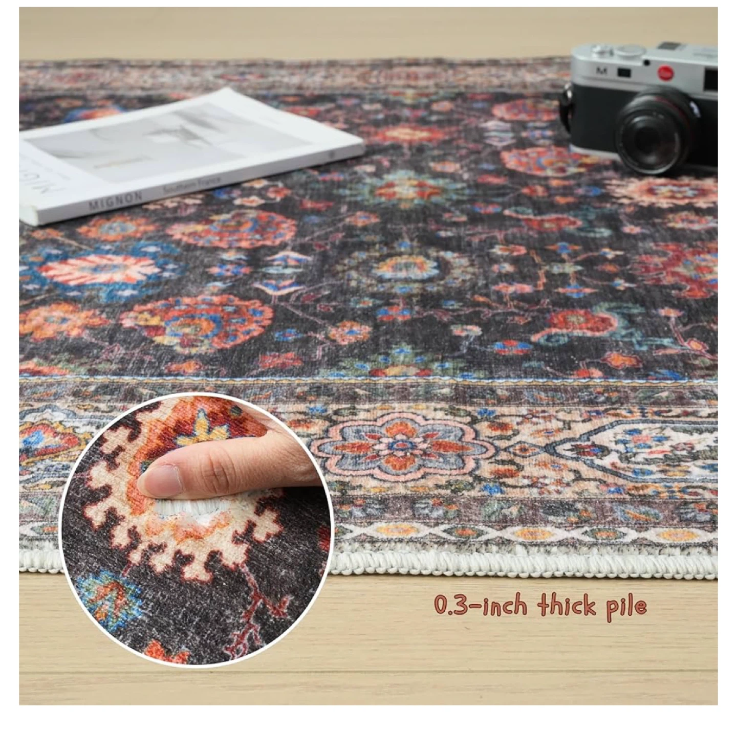 6*9 Area Rug with Non-Slip Backing - photo 5