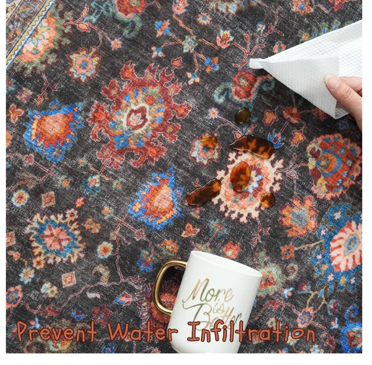 6*9 Area Rug with Non-Slip Backing - photo 3