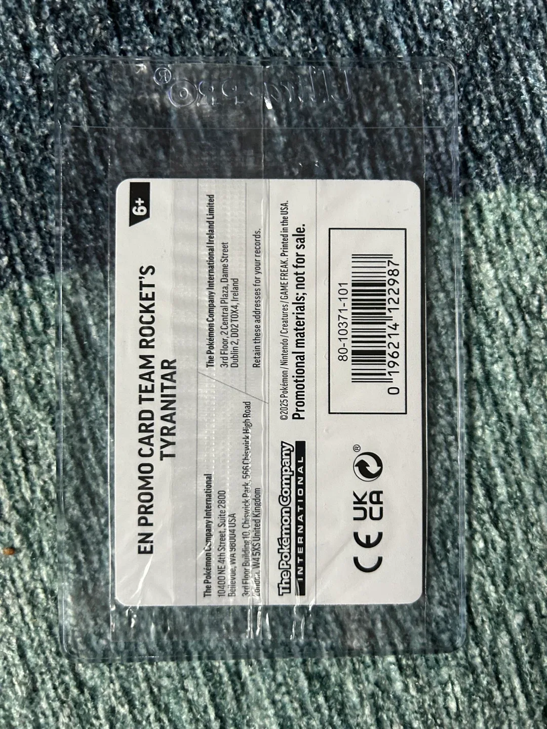 Team Rocket's Tyranitar Promo Card Pokemon Center image indicator(2)