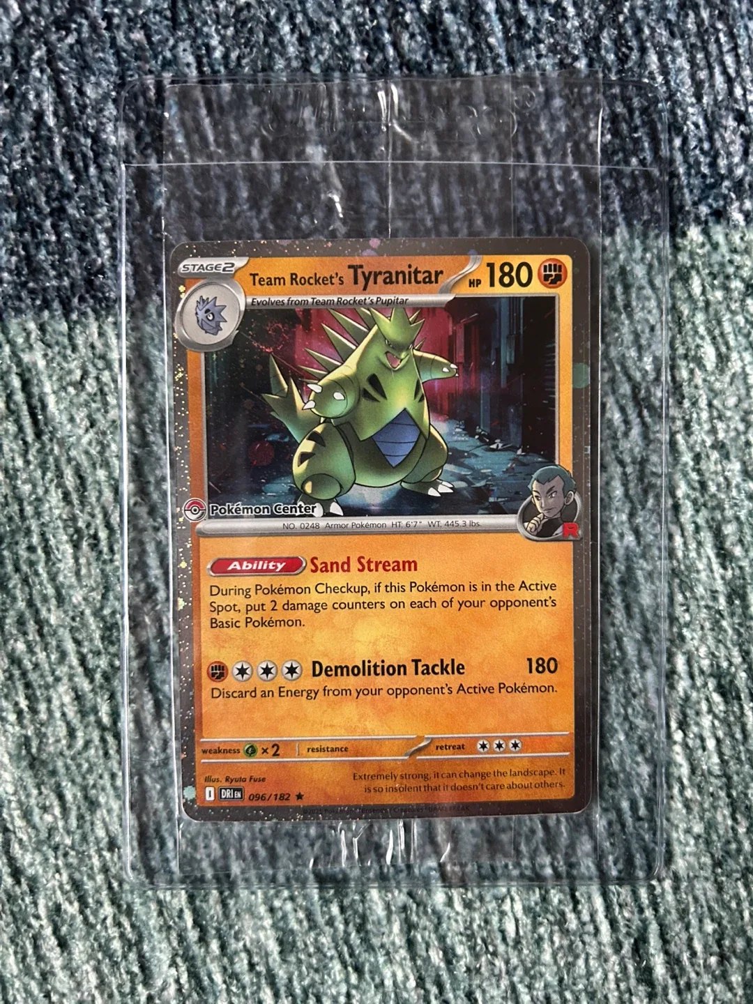 Team Rocket's Tyranitar Promo Card Pokemon Center