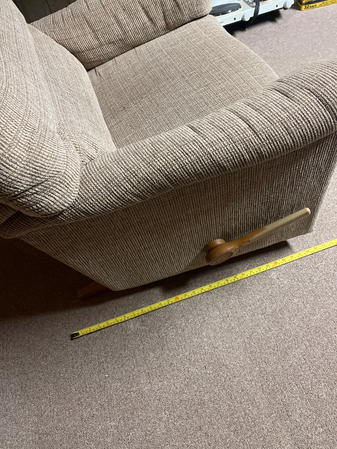 Beige Fabric Recliner Armchair image indicator(4)