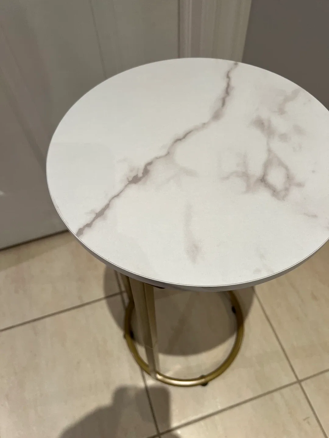 Marble Top Accent Table - Gold Finish image indicator(3)